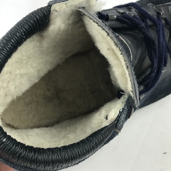 Vintage Blue Suede Hiking Boots Hiker Booties Sz 7 - Picture 7 of 8